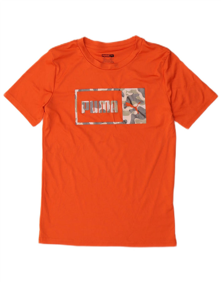 PUMA T-shirt graphique pour garçon 10-11 ans Orange moyen Polyester