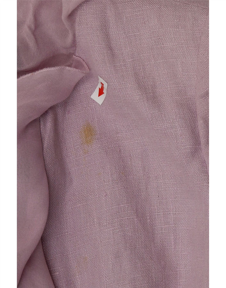 Luisa Spagnoli Veste Boléro Femme IT 42 Lin Violet Moyen