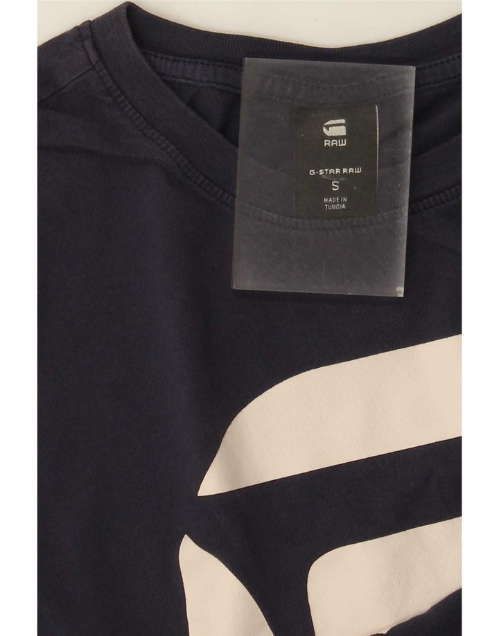 G-Star Homme Graphic T-Shirt Top Petit Bleu Marine