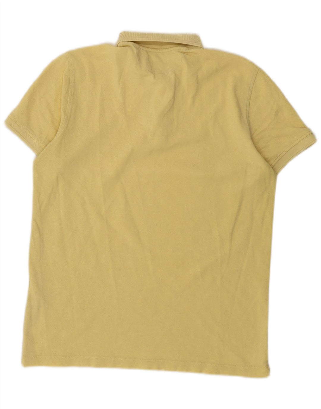 Massimo Dutti Polo Homme Jaune Moyen Coton