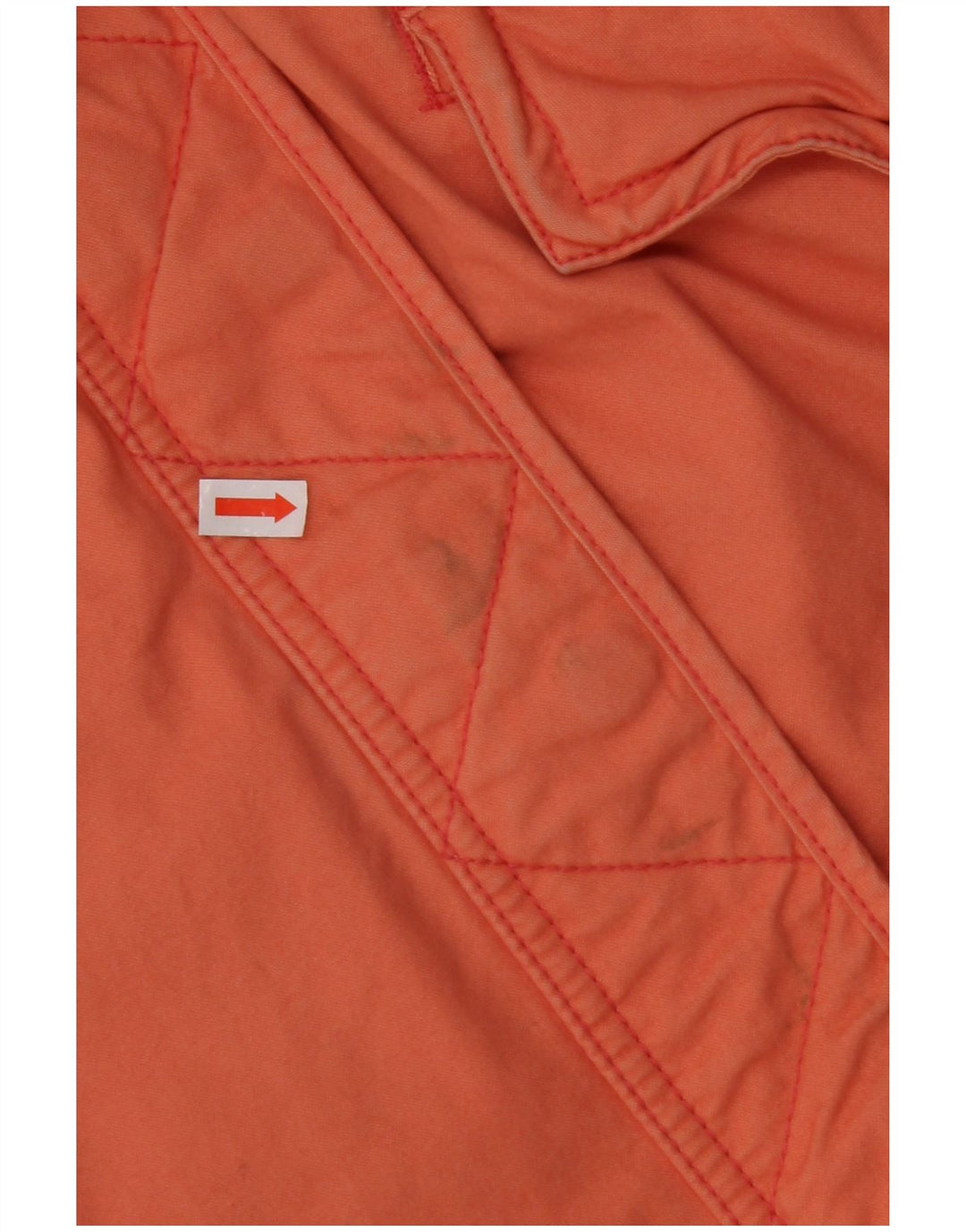 TOMMY HILFIGER Veste parka à capuche surdimensionnée pour femme UK 10 Small Orange