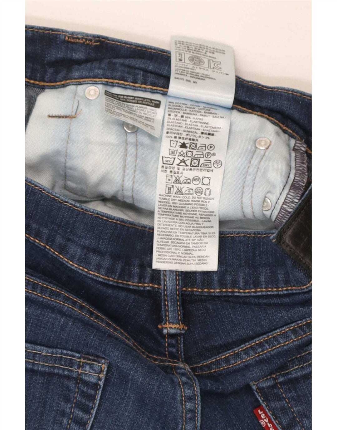 Levi's Jean Slim 511 Homme W34 L32 Bleu Marine Coton