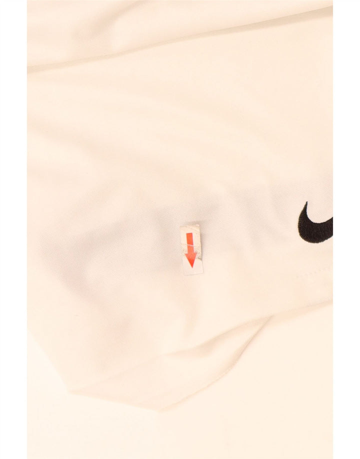 Nike Short de sport Dri Fit pour homme en polyester blanc cassé Taille L