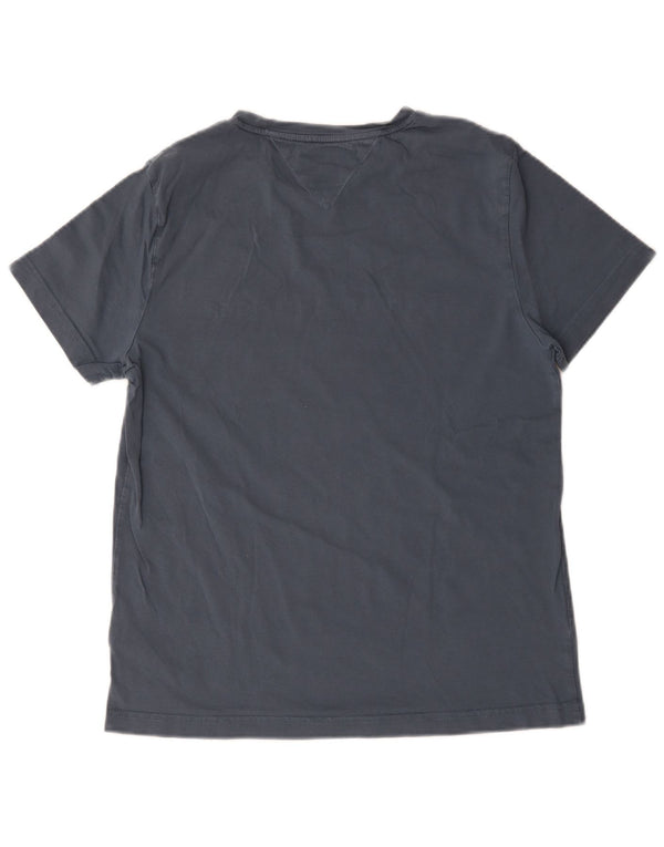 Tommy Hilfiger T-Shirt Graphique Homme Gris Moyen Coton