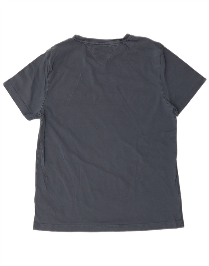 Tommy Hilfiger T-Shirt Graphique Homme Gris Moyen Coton