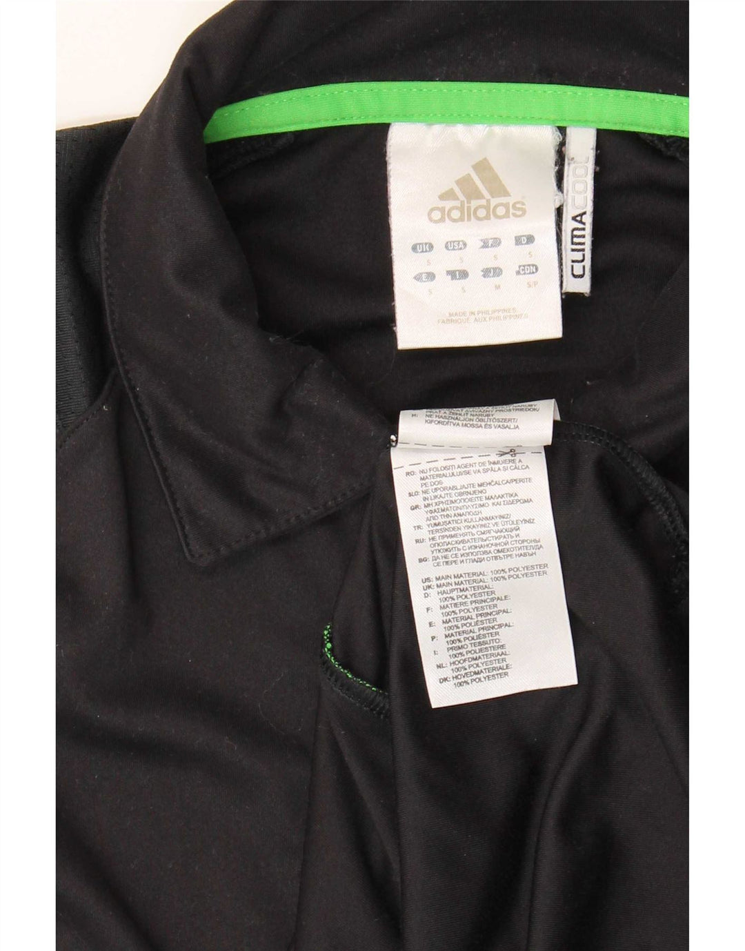 Adidas Hommes Climacool Polo Petit Noir Polyester