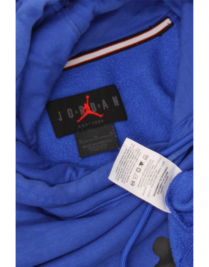Jordan Pull à capuche graphique pour homme en coton bleu moyen