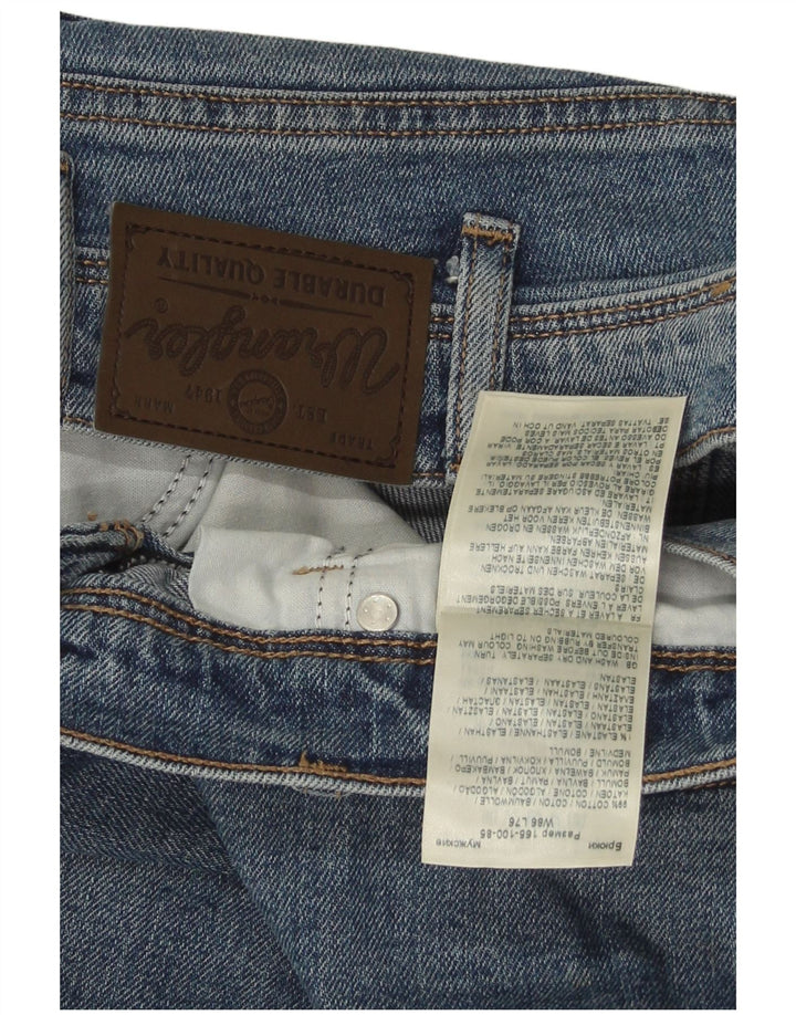 Wrangler Jean droit coupe droite W34 L30 pour homme en coton bleu