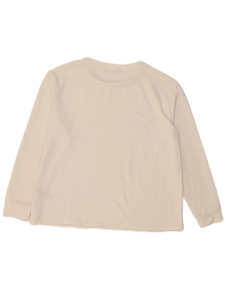 Marks & Spencer Haut à manches longues pour femme UK 44 Large Polyester à pois blancs