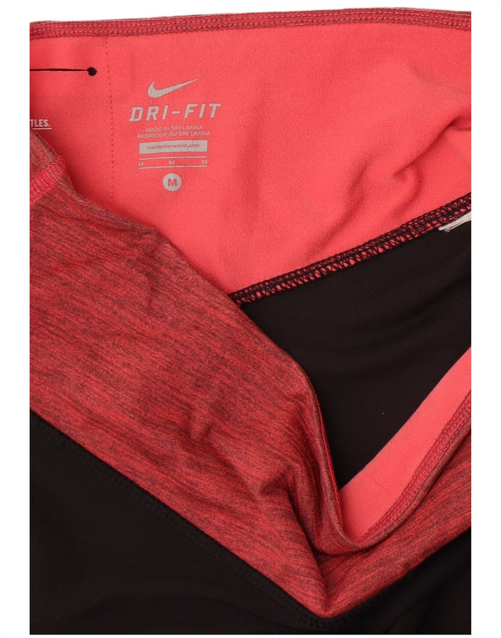 Nike Legging Capri Dri Fit pour femme UK 14 Noir moyen colour block