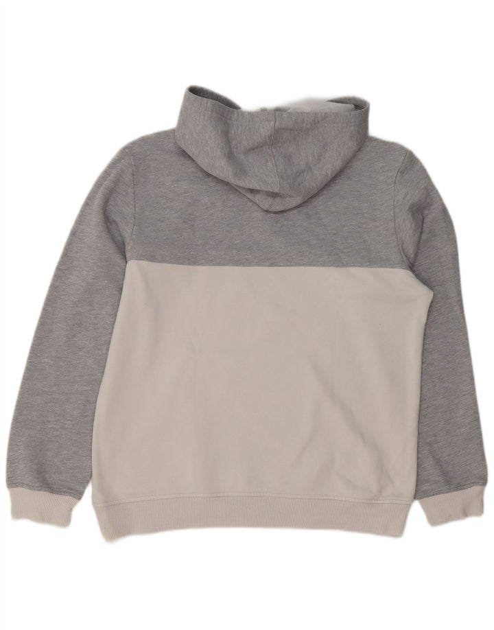 ADIDAS Pull à capuche graphique pour homme en coton color block gris moyen