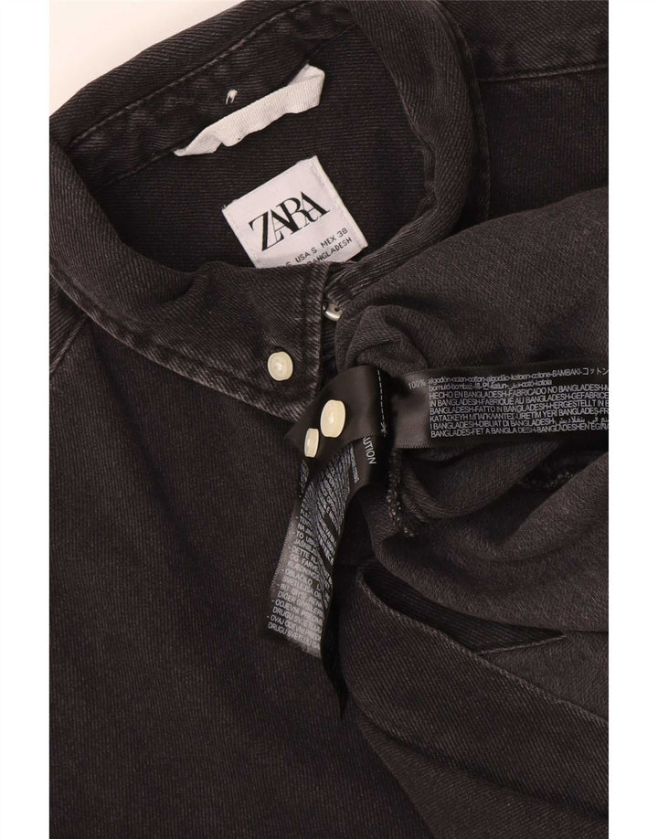Chemise En Jean Zara Homme Small Noir Coton