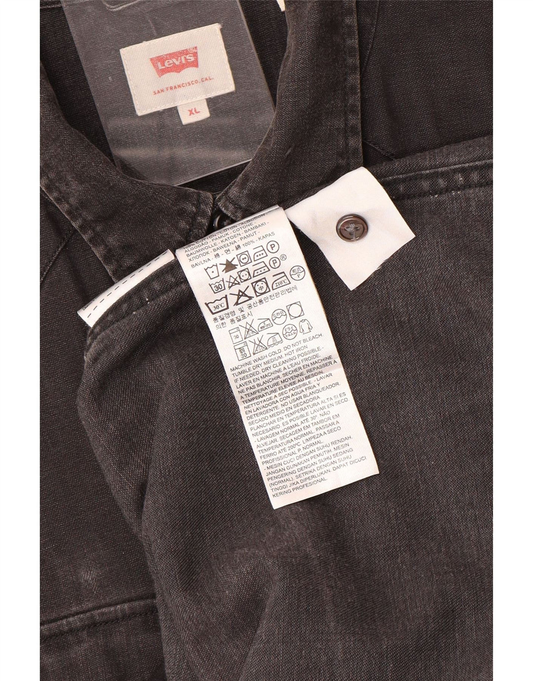 Levi's Chemise en Jean XL Homme Noir Coton