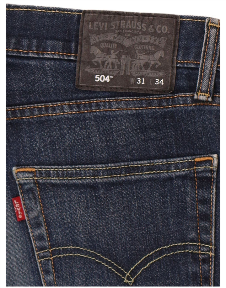 Levi's Jean Droit 504 Homme W31 L29 Bleu Marine