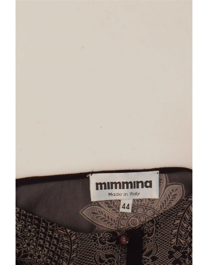 MIMMINA Chemisier transparent pour femme IT 44 Noir moyen floral