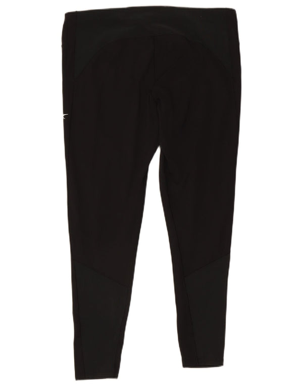 Reebok Legging court pour femme UK 20/22 XL Noir