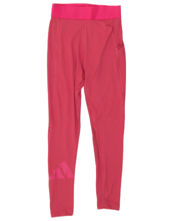 Adidas Leggings graphiques pour femmes UK 8 Small Rose Polyester