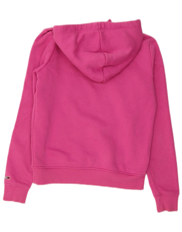 Tommy Hilfiger Pull à capuche surdimensionné pour femme UK 8 Petit Rose