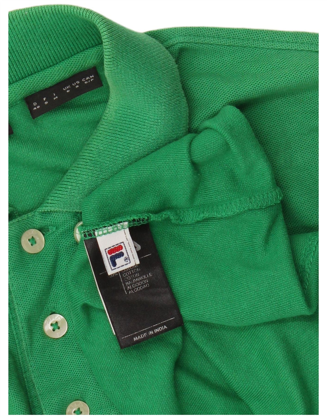 Fila Polo Homme Petit Vert Coton