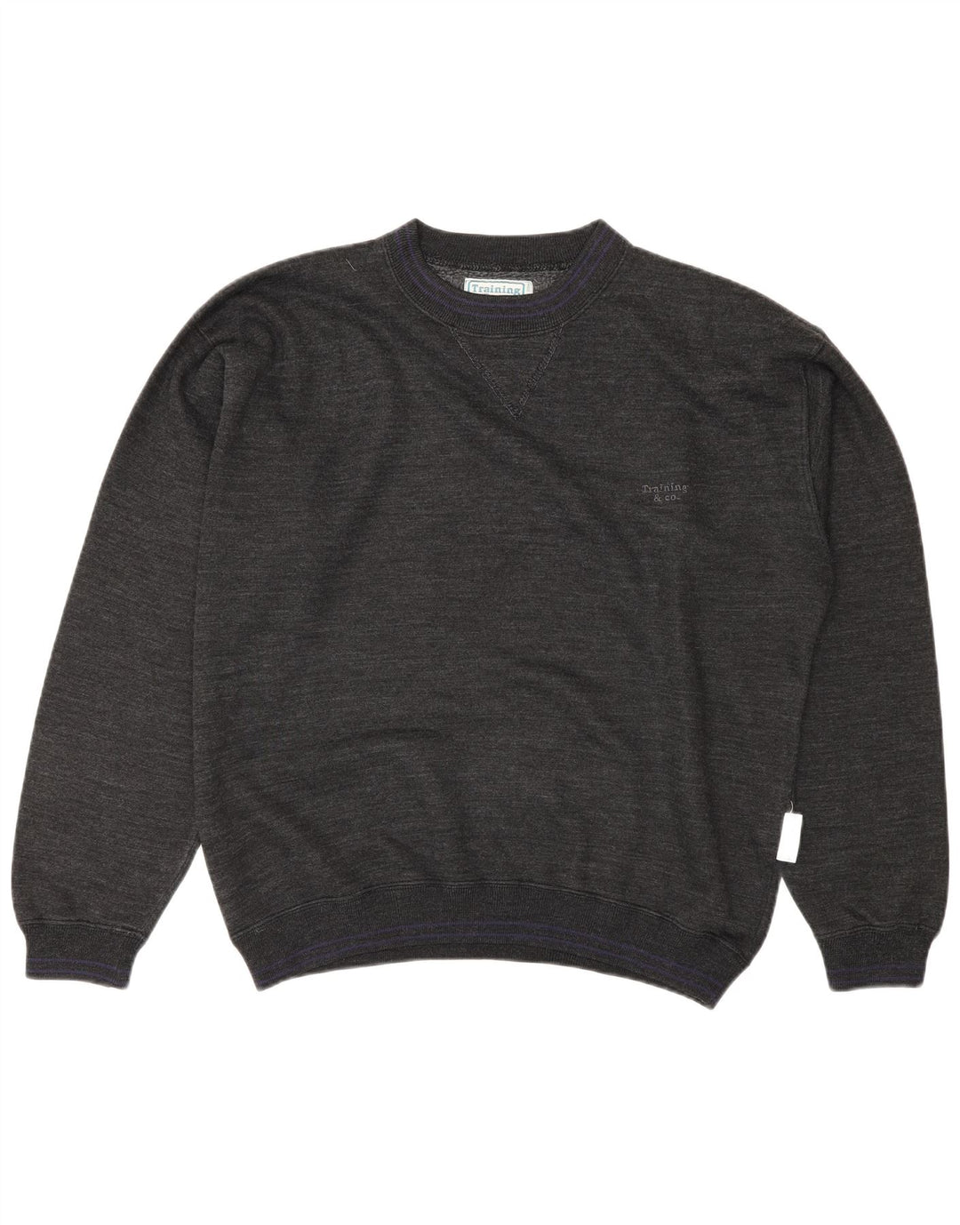 vintage Mens Sweatshirt Jumper Grand Coton Gris