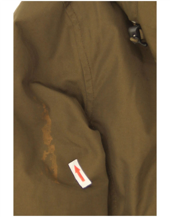Woolrich Parka à capuche pour femme UK 44 en coton kaki moyen