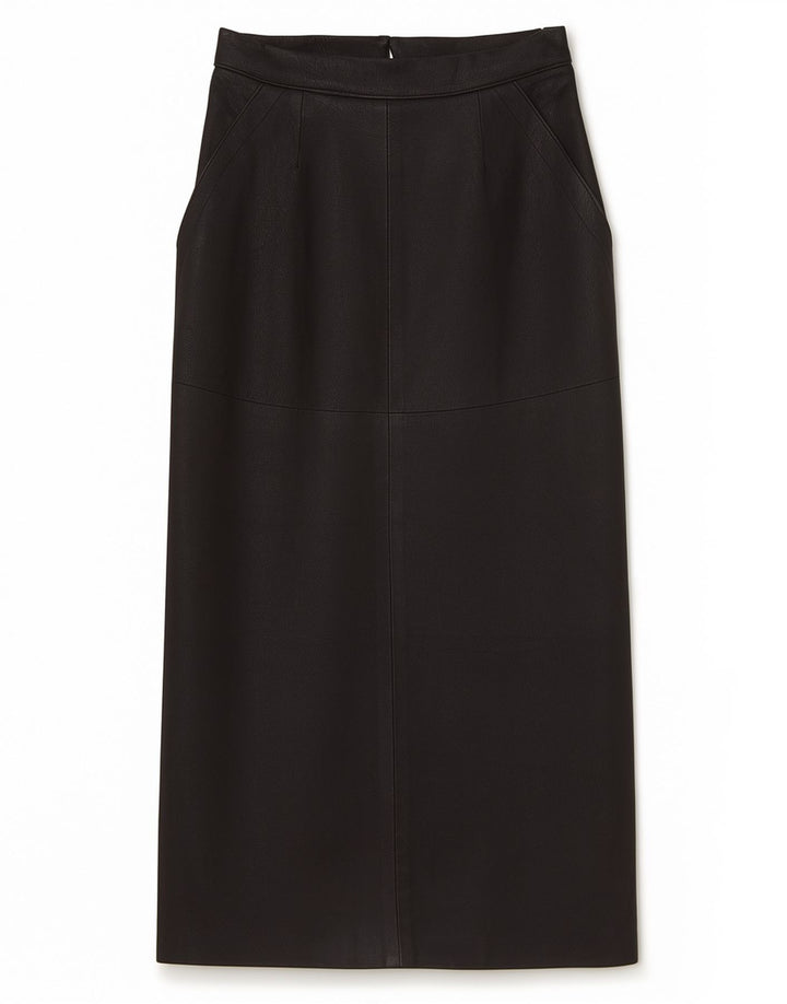 jupe droite femme vintage EU 40 Moyen W30 Noir