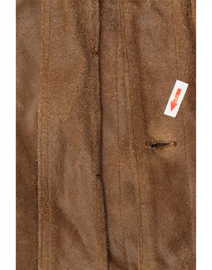 Mustang Veste en cuir bomber pour homme UK 42 XL Marron