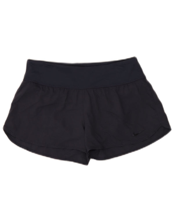 Nike Womens Sport Shorts UK 6 XS Navy Blue Polyamide