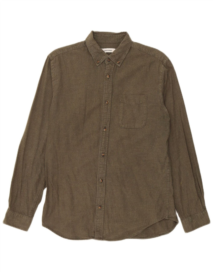 Jack & Jones Chemise Flanelle Homme Kaki Moyen Coton