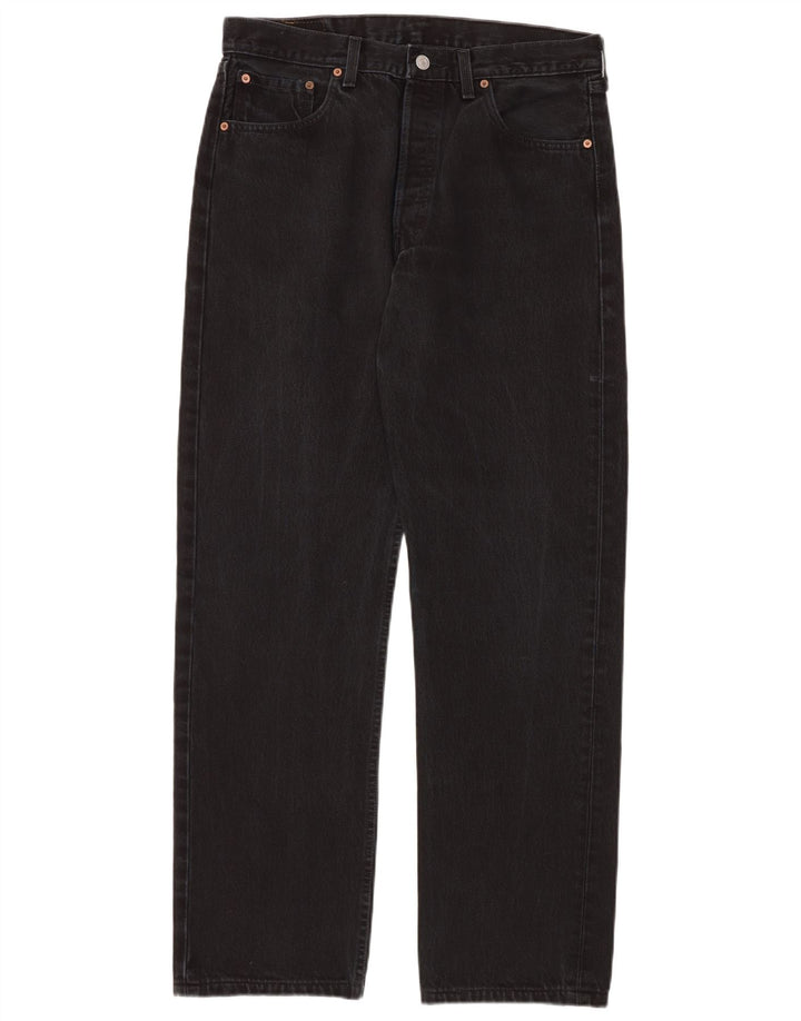 LEVI'S Jean Droit 501 Homme W34 L34 Noir Coton