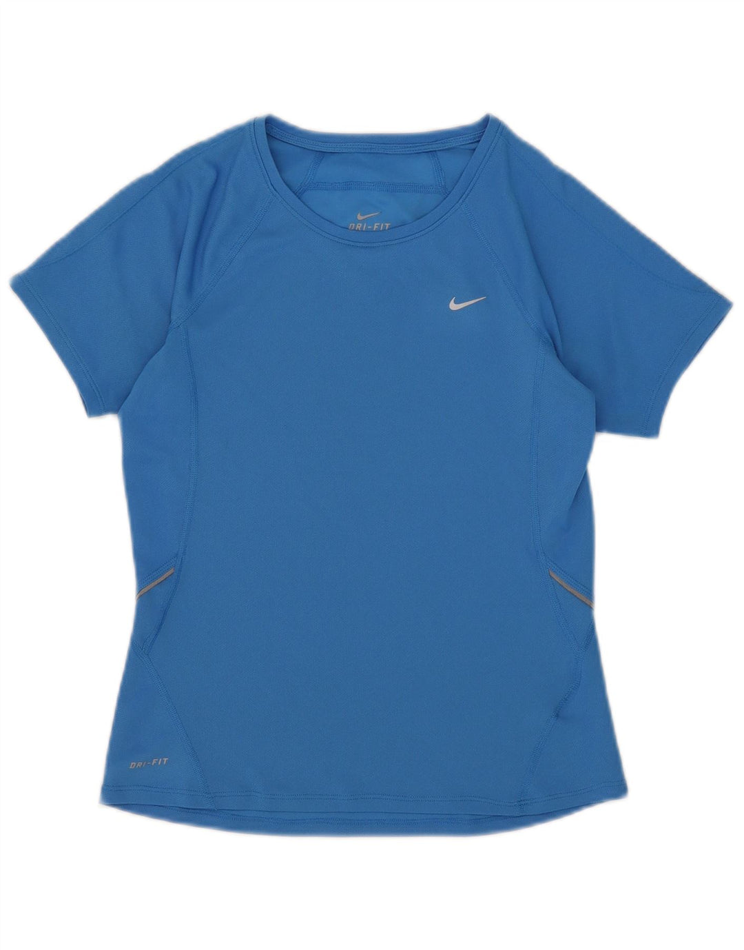 Nike T-shirt Dri Fit pour femme UK 8/10 Petit Bleu Polyester