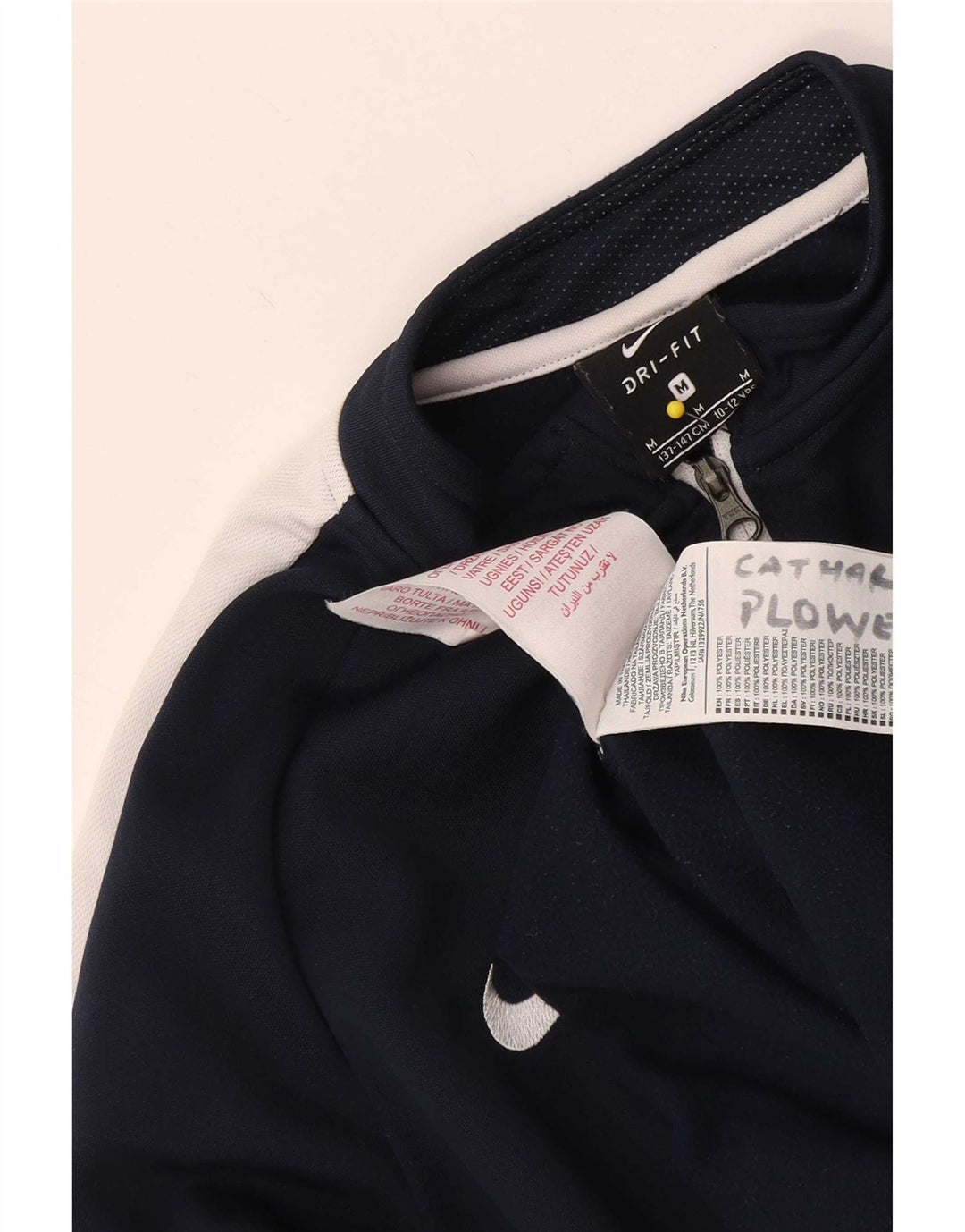 Haut de survêtement Nike Dri Fit Pullover pour garçon 10-11 ans Bleu marine moyen