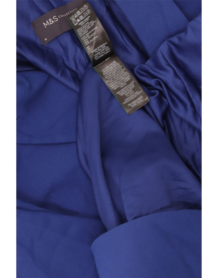 Marks & Spencer Veste blazer ouverte à manches 3/4 pour femme UK 16 Large Bleu