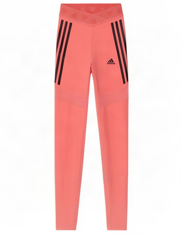 Leggings graphiques Adidas Aeroready pour femme UK 4/6 XS Rose Polyester