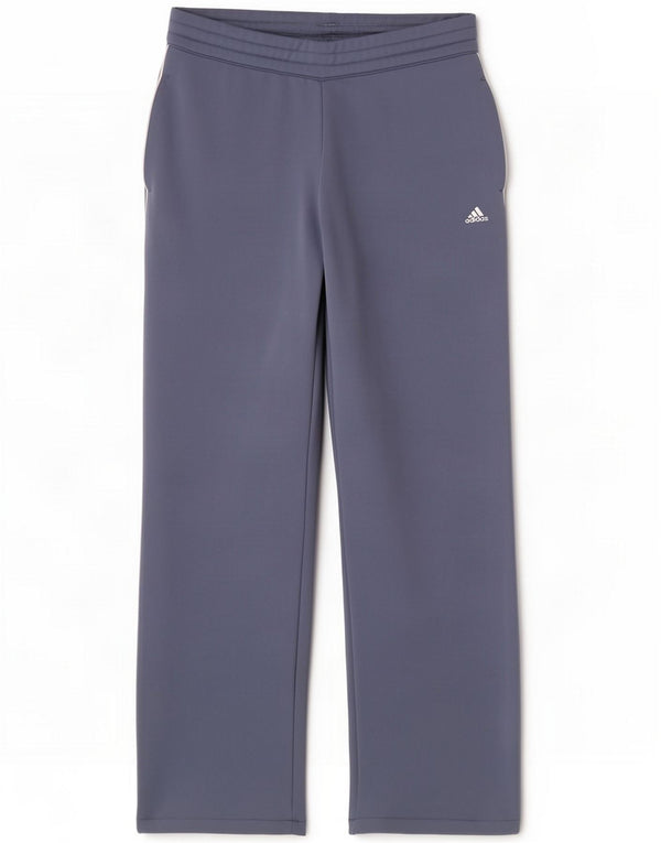 Adidas Pantalon de survêtement Climalite pour femme UK 10 Petit Bleu Polyester