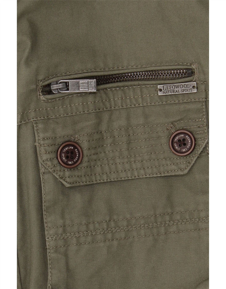 REDWOOD Veste utilitaire pour hommes UK 40 Grand coton kaki