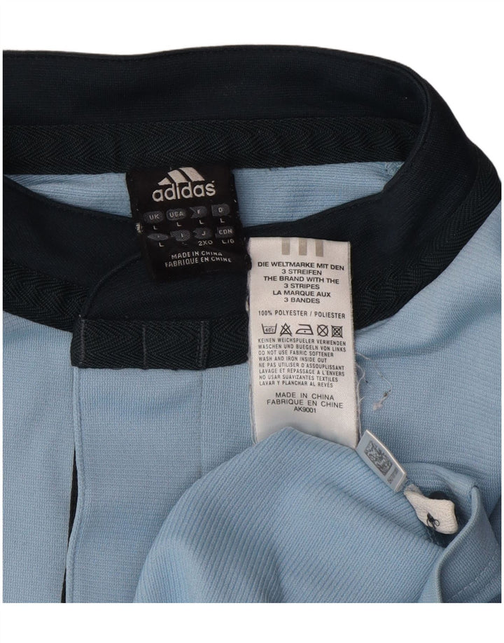 Adidas Polo Homme Grand Bleu Colorblock Polyester