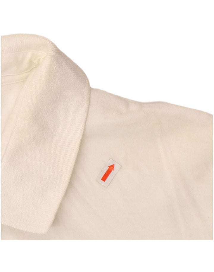 FRENCH CONNECTION Polo Homme Large Blanc Cassé Coton