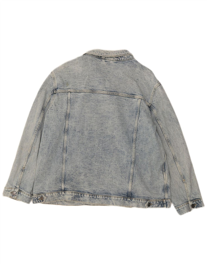 Fat Face Veste en Jean Femme UK 18 XL Bleu Coton