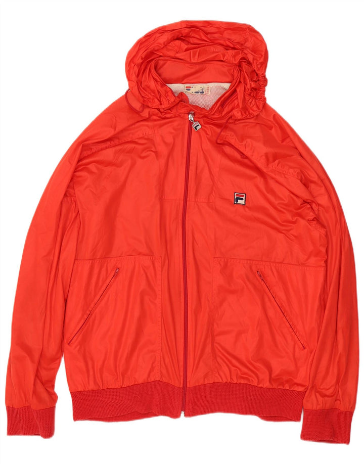 FILA Veste coupe-vent à capuche pour homme IT 52 XL Rouge