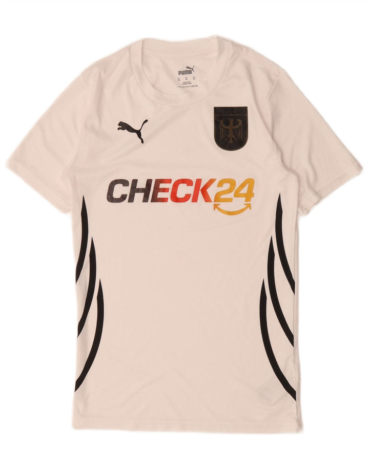 Puma T-Shirt Graphique Top XS Homme Blanc Polyester