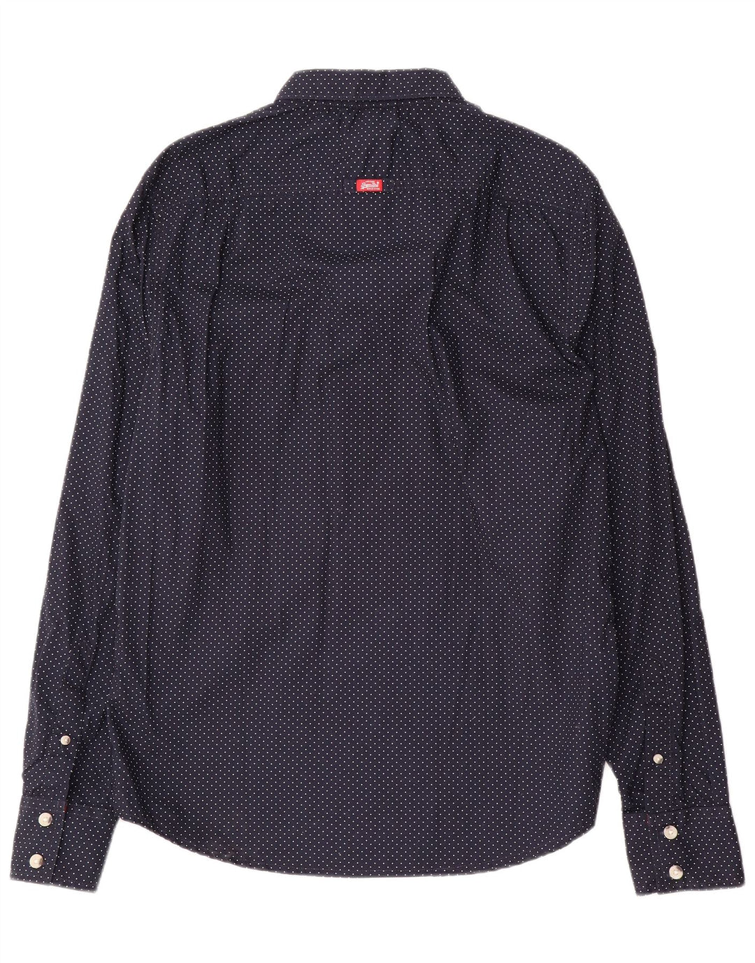 Superdry Chemise Homme XL Bleu Marine Spotted Cotton