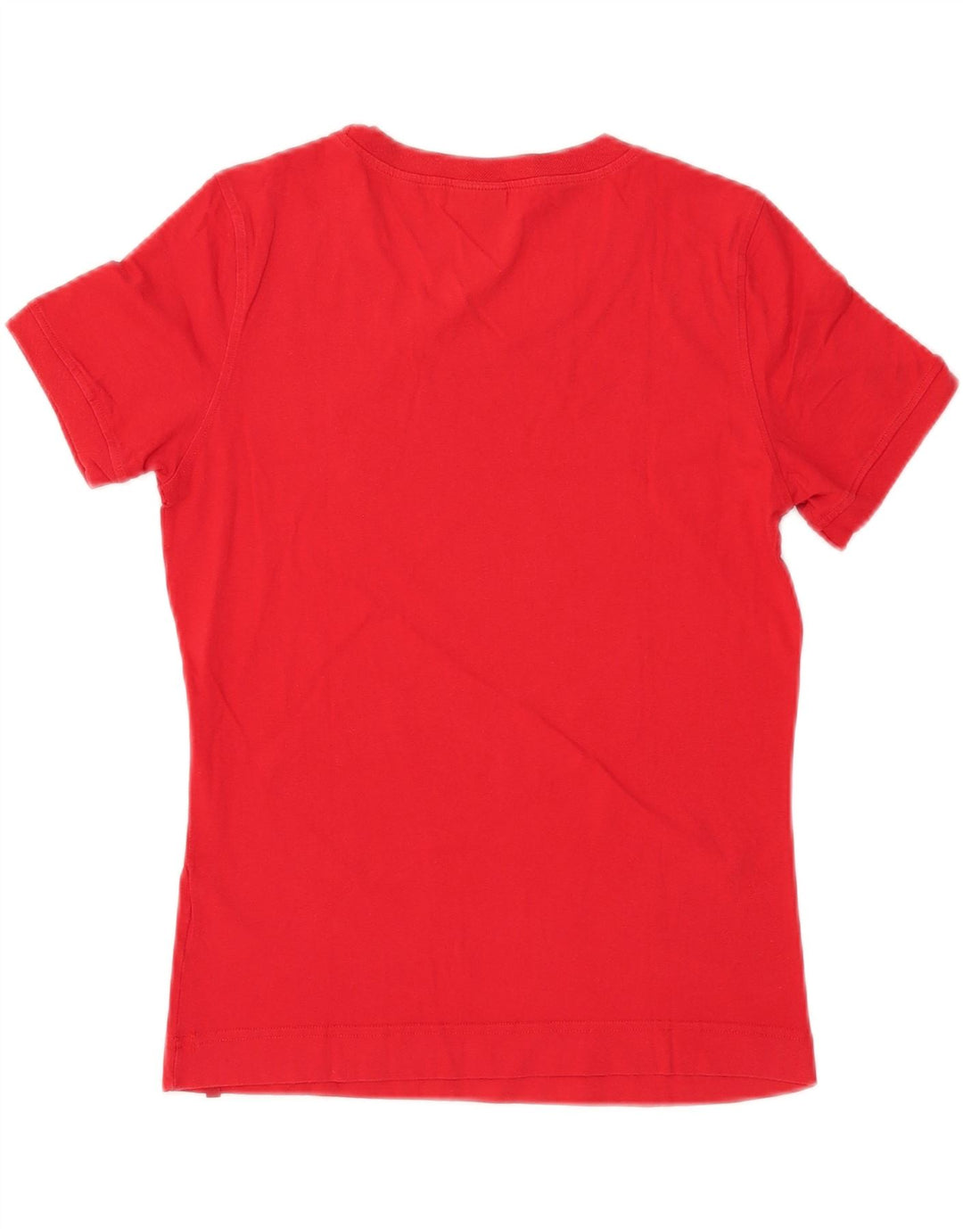 LEVI'S T-Shirt Femme UK 12 Rouge Moyen Coton