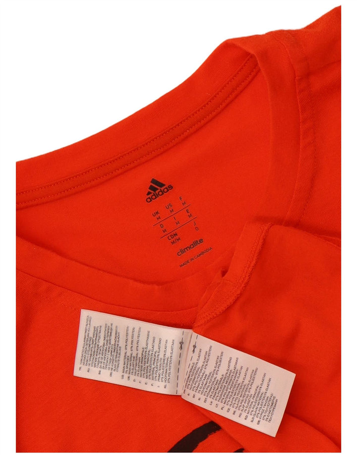 Adidas Hommes Climalite Graphic T-Shirt Haut Orange Moyen Polyester