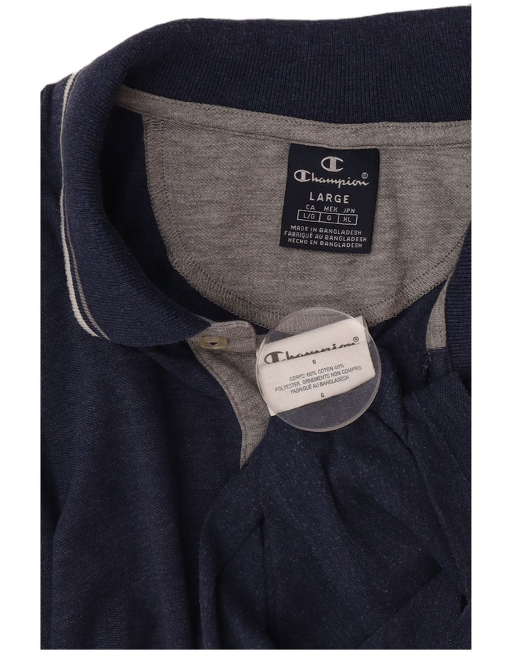 Champion Polo Homme Grand Bleu Marine Coton