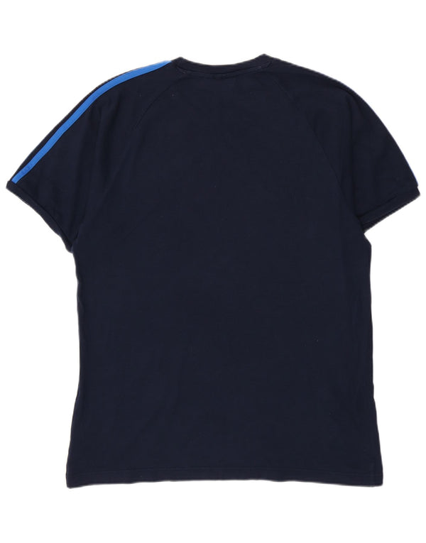 Adidas T-Shirt Homme Haut Large Bleu Marine Coton