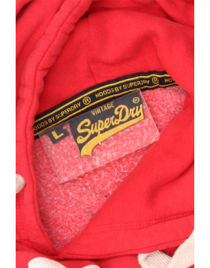 Superdry Pull à capuche graphique pour homme, grand rouge