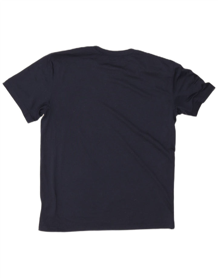Nike Homme Dri Fit Graphic T-Shirt Haut Bleu Marine Moyen Polyester