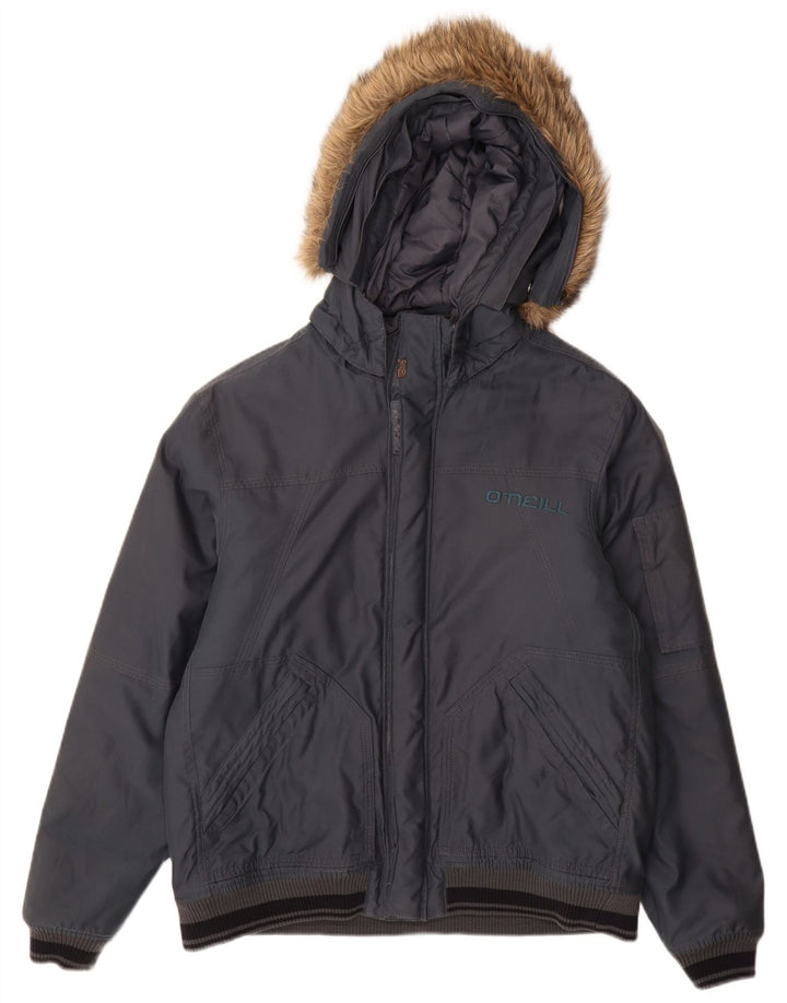 O'Neill Veste bomber à capuche pour homme UK 40 Large Bleu marine Polyester