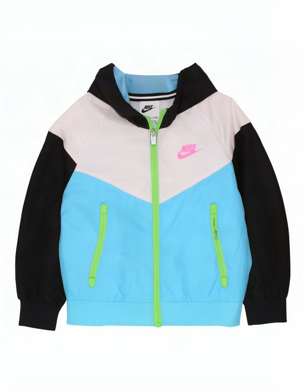 Nike Veste de survêtement à capuche pour garçon 2-3 ans Bleu Colorblock Polyester
